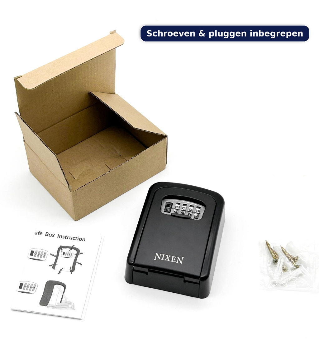 Nixen Sleutelkluis met Code inclusief wandmontage