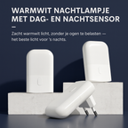 Nixen Nachtlamp 2 Stuks - met nachtsensor en 4 felheid-standen