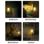 Nixen Nachtlamp 2 Stuks - met nachtsensor en 4 felheid-standen